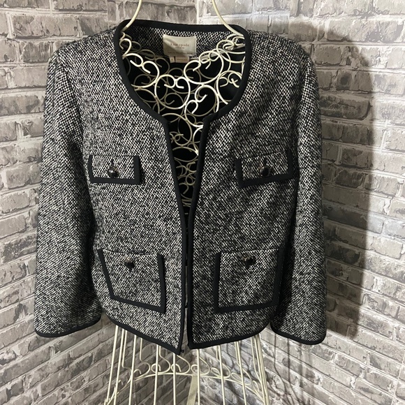 Kate Spade Tweed Jeweled Blazer Jacket